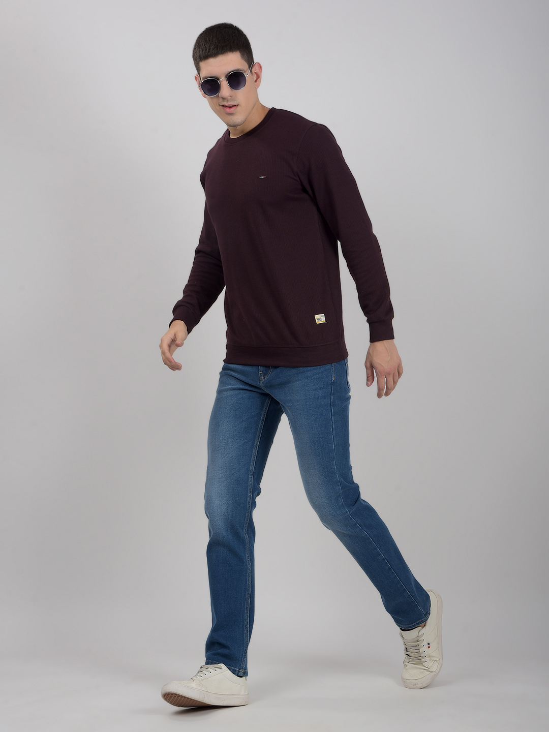 Numero Uno Men Solid Dark Blue Jeans
